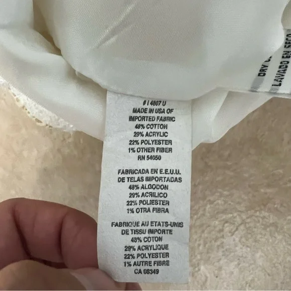 Christian Dior Women’s Blazer Size 12 White And Gold Tweed Jacket Vintage - Picture 7 of 14